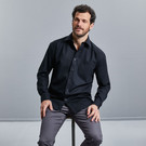 Russell Collection Long Sleeve Easy Care Cotton Poplin Shirt