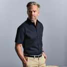 Russell Collection Short Sleeve Easy Care Cotton Poplin Shirt