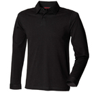 SF Men Long Sleeve Modern Stretch Polo Shirt