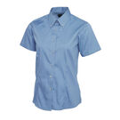 Uneek Ladies Pinpoint Oxford Half Sleeve Shirt