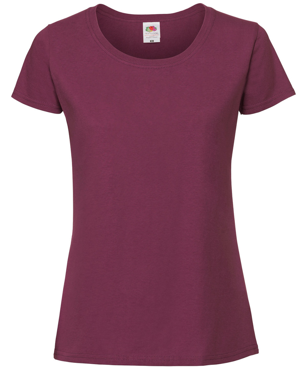 Fruit Of The Loom T-Shirt Donna Maniche Corte – Ringspun Premium, Grigio Talpa, Taglia S, Morbida E Lavabile A 60°